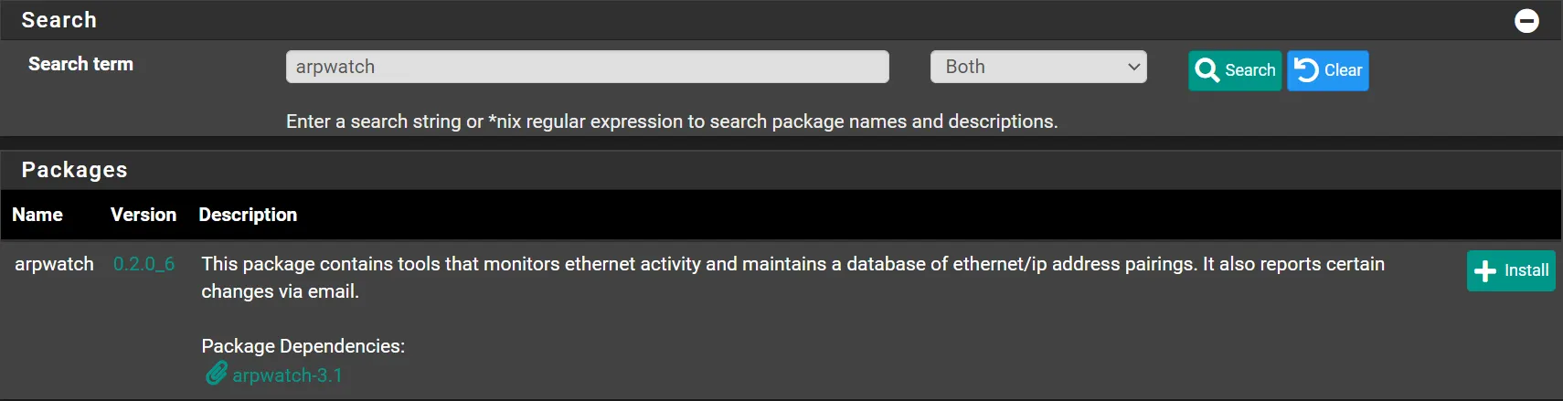 arpwatch-package-install